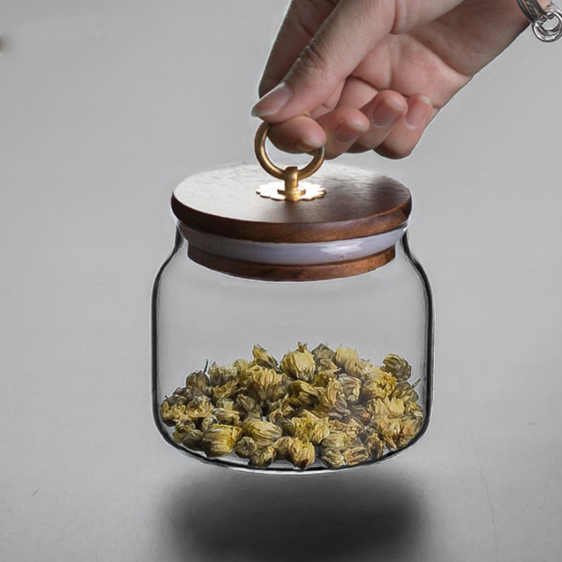 food grade borosilicate hermetic storage glass jars pots for spices