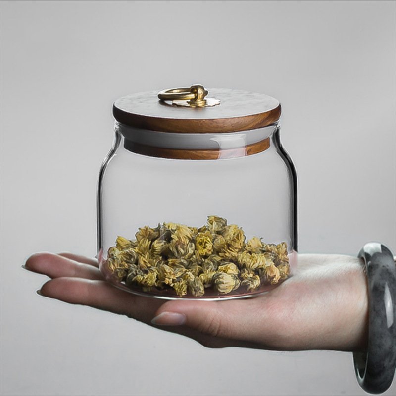 food grade borosilicate hermetic storage glass jars pots for spices