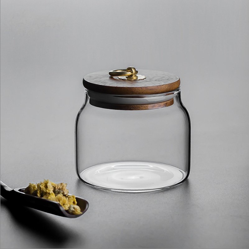 food grade borosilicate hermetic storage glass jars pots for spices