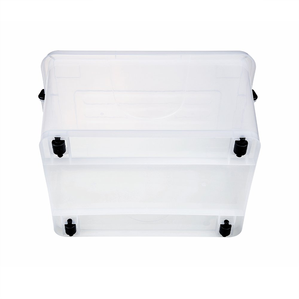 Factory Direct Sale Customized 27L Photo Stackable Plastic Storage Boxes
