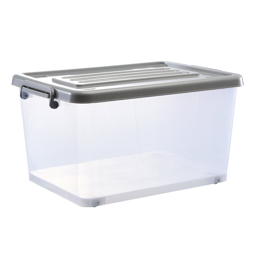 Factory Direct Sale Customized 27L Photo Stackable Plastic Storage Boxes