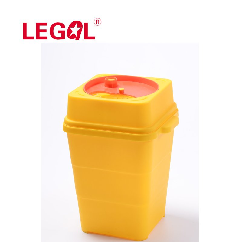 LD-2S plastic yellow hospital medication bins medical storage boxes set