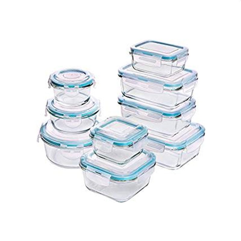 China Supplier custom OEM borosilicate glass food storage container Wholesale