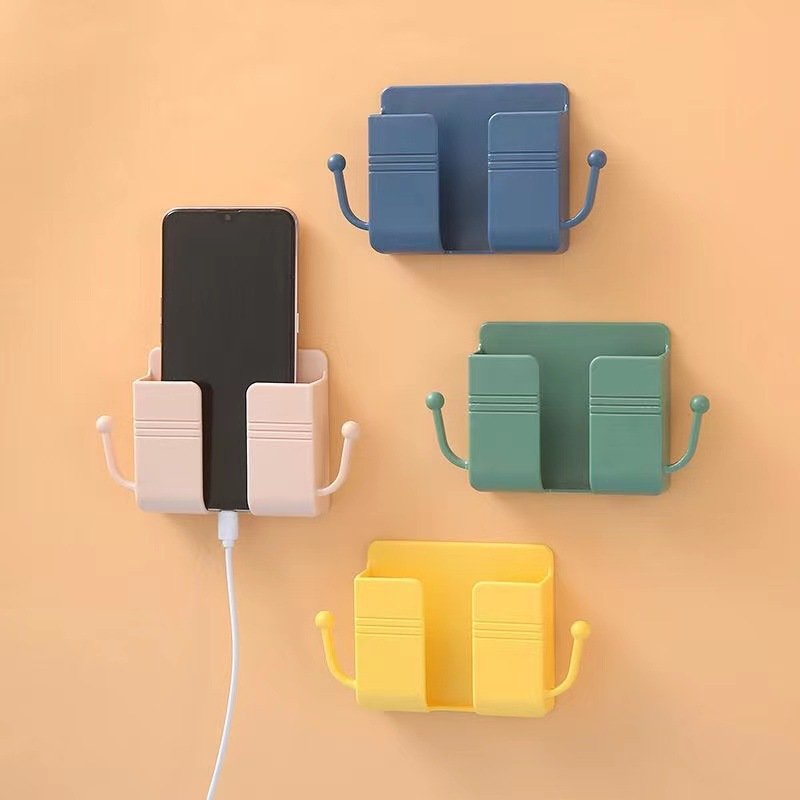 Mobile Phone Plug Holder Container Wall Mounted Organizer Storage Box Remote Control Organizer Air Conditioner Storage Case