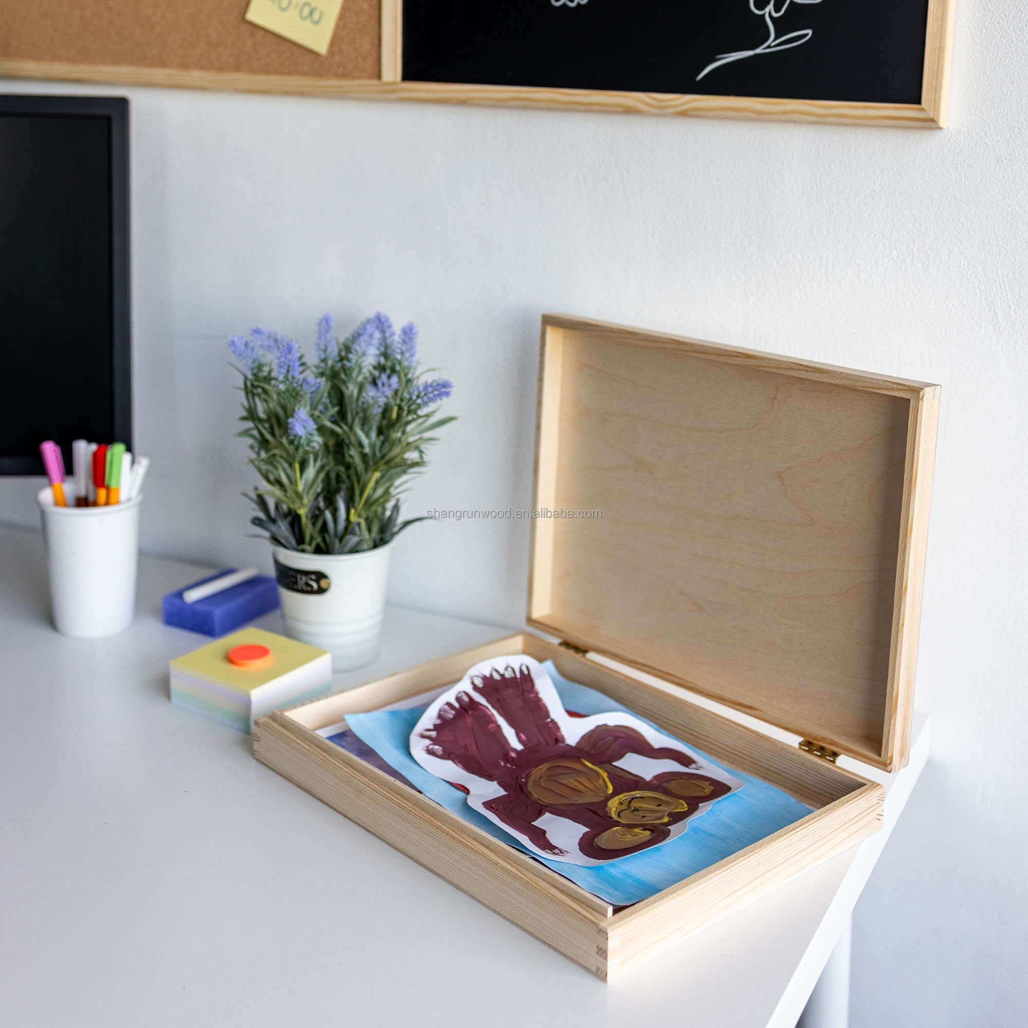 Customized Size Unfinished Cheap Wooden Gift Box Used Wood Storage Box For Packing In Bulk Wooden Tie Boxes