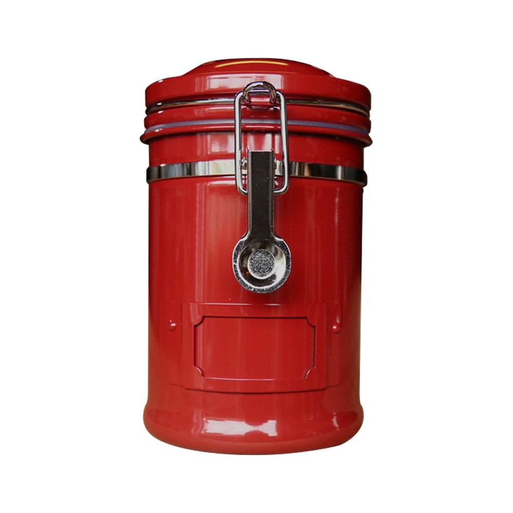 Kitchenware Stainless Steel Airtight Storage Container Safe Food Container for Coffee Beans Tea Leaves Wood Material