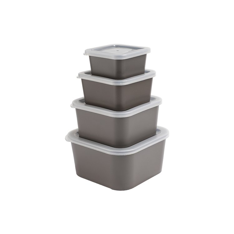 Food Container-Free High Quality Clear Plastic Fresh Food Storage Box Kitchen Organizer With Lid