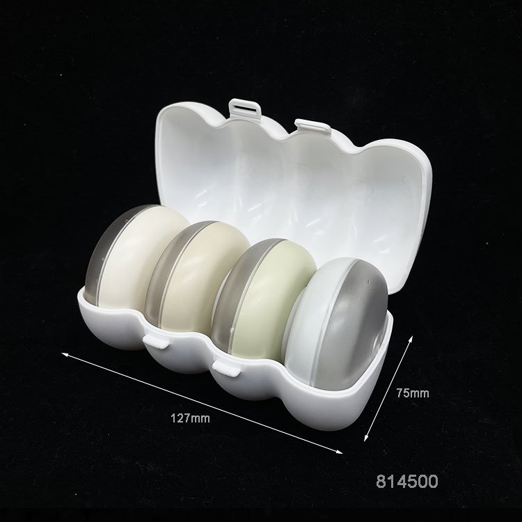 Mini Gadget portable refillable leak proof travel storage box for shampoo 4pcs push type mini liquid soap box