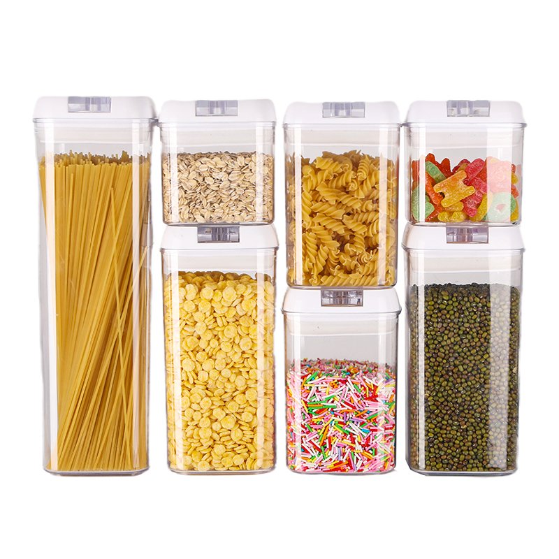 7Pcs Airtight Food Storage Container For Kitchen Organization With Lid Storage Containers
