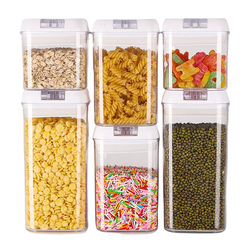 7Pcs Airtight Food Storage Container For Kitchen Organization With Lid Storage Containers