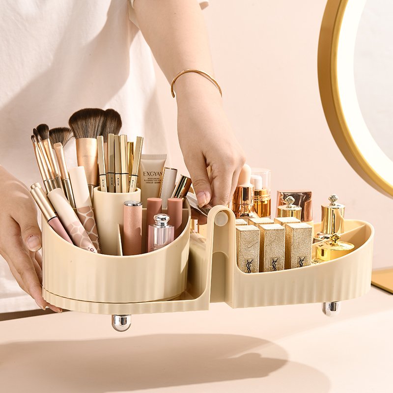 360 rotating makeup organizer space saving makeup organizer cosmetic organizer cosmetic storage box makeup storage box