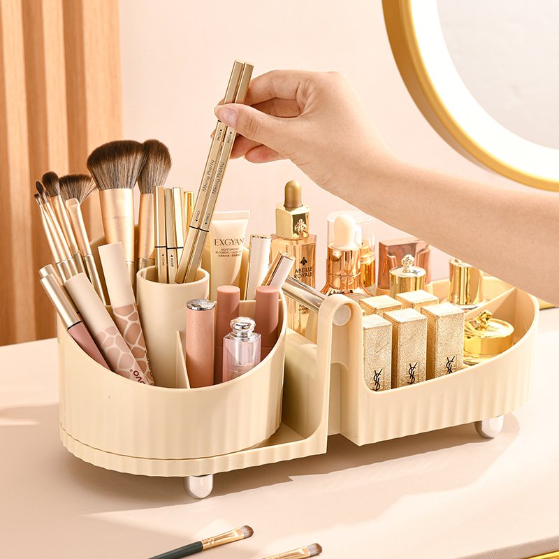 360 rotating makeup organizer space saving makeup organizer cosmetic organizer cosmetic storage box makeup storage box