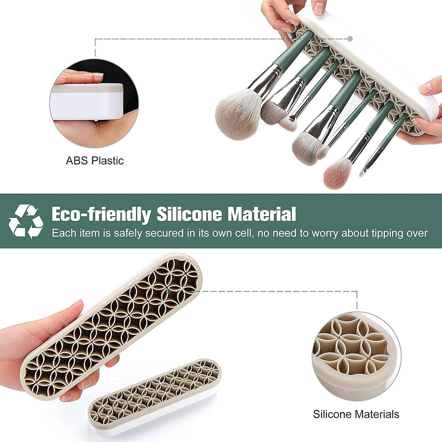 Wholesale Sewing Tool Crafting Accessories Desktop Storage Box Craft Tools Nail Art Tool Organizer Silicone Brush Holder