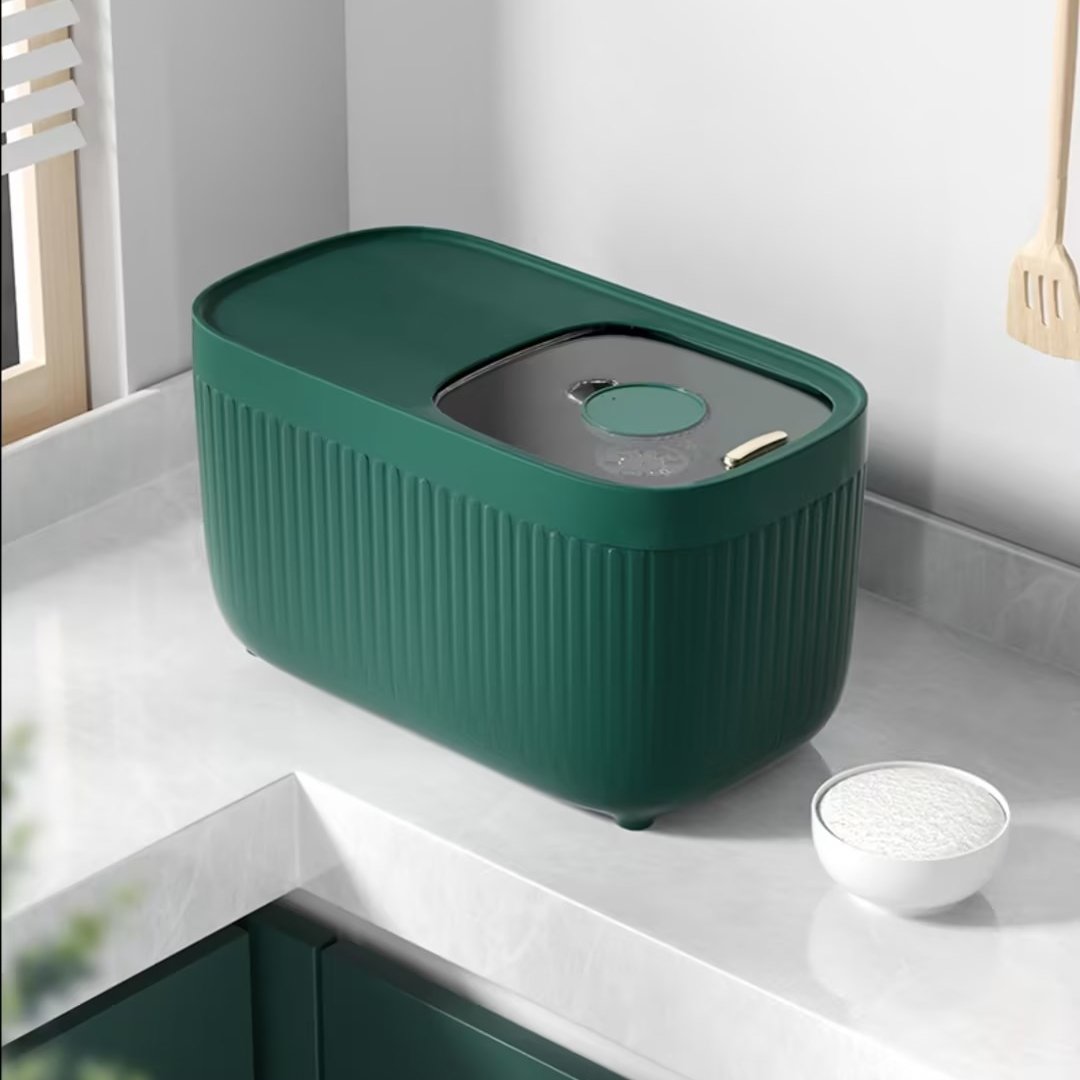5KG Rice Storage Container With Lids Airtight Rice Dispenser Dry Food Cereal Grain Food Storage Bucket for Home Kitchen Storage
