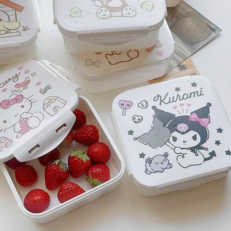 Lunch Box New Cartoon Sealed Kitchen Food Fruit Preservation Storage Box