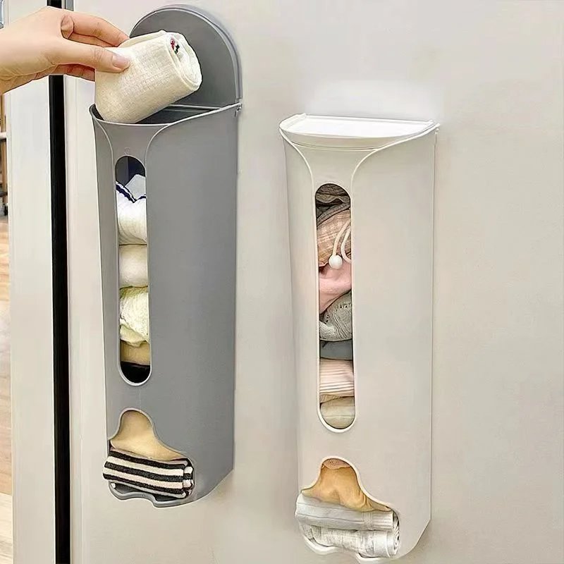 Kitchen Garbage Bag Household Wall Mounted Underwear Organizer Sock Organizer Underwear Organizer Kitchen Clutter Bin
