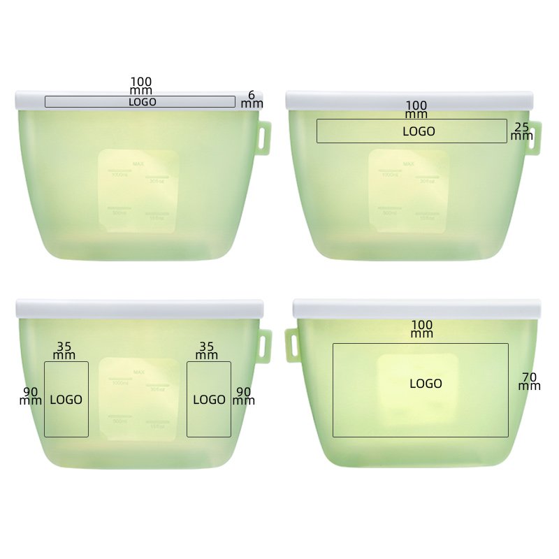Wholesale Food Grade 100% Storage Bags Set Reusable Silicone Food Bag For Packing Food