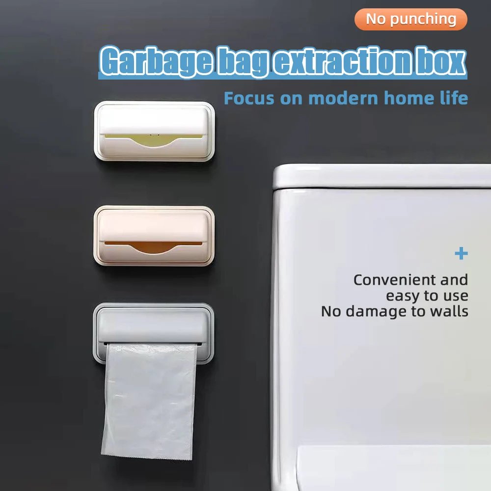 Garbage Bag Storage Box Containers Kitchen Plastic Garbage Bags Organizer Kitchen Garbage Bag Dispenser