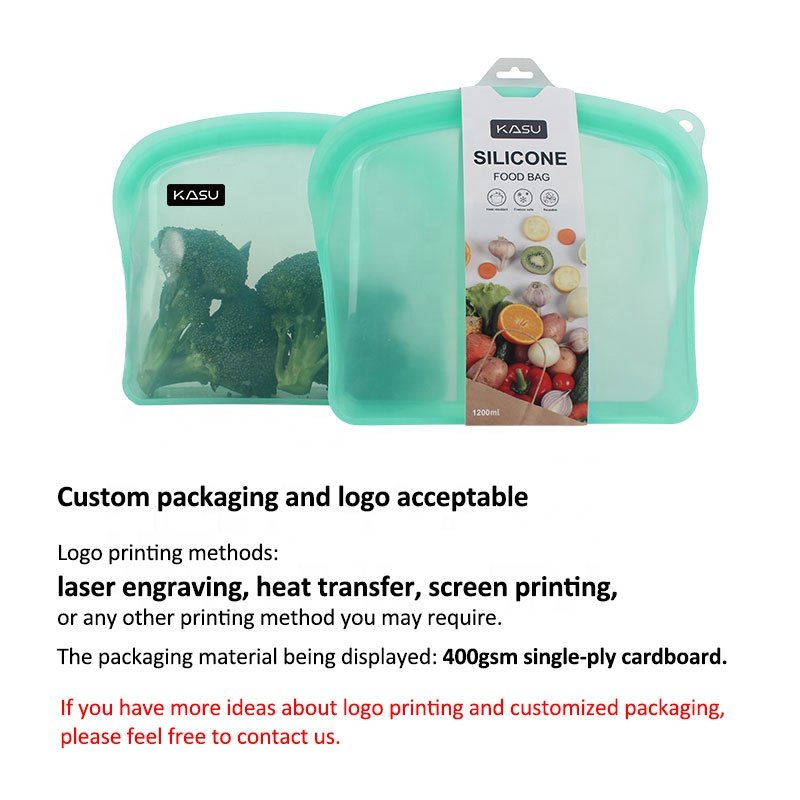 Eco Friendly Reusable Stand Up 150ml Pouch Fridge Freezer Fresh LFGB Zipper Storage Zip Lock Silicone Food Bags Set For Snack