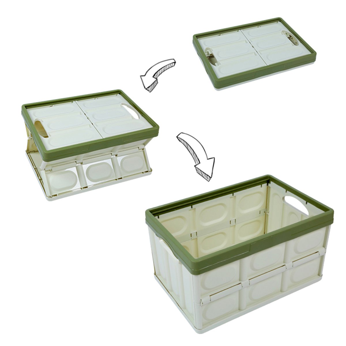 Justeer multifunction big stackable container storage plastic bin box