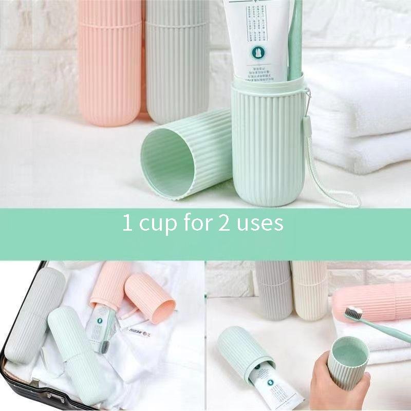 Mouthwash Cup Portable Toothpaste Toothbrush Protect Holder Case Travel Camping Storage Box Toothbrush Cup