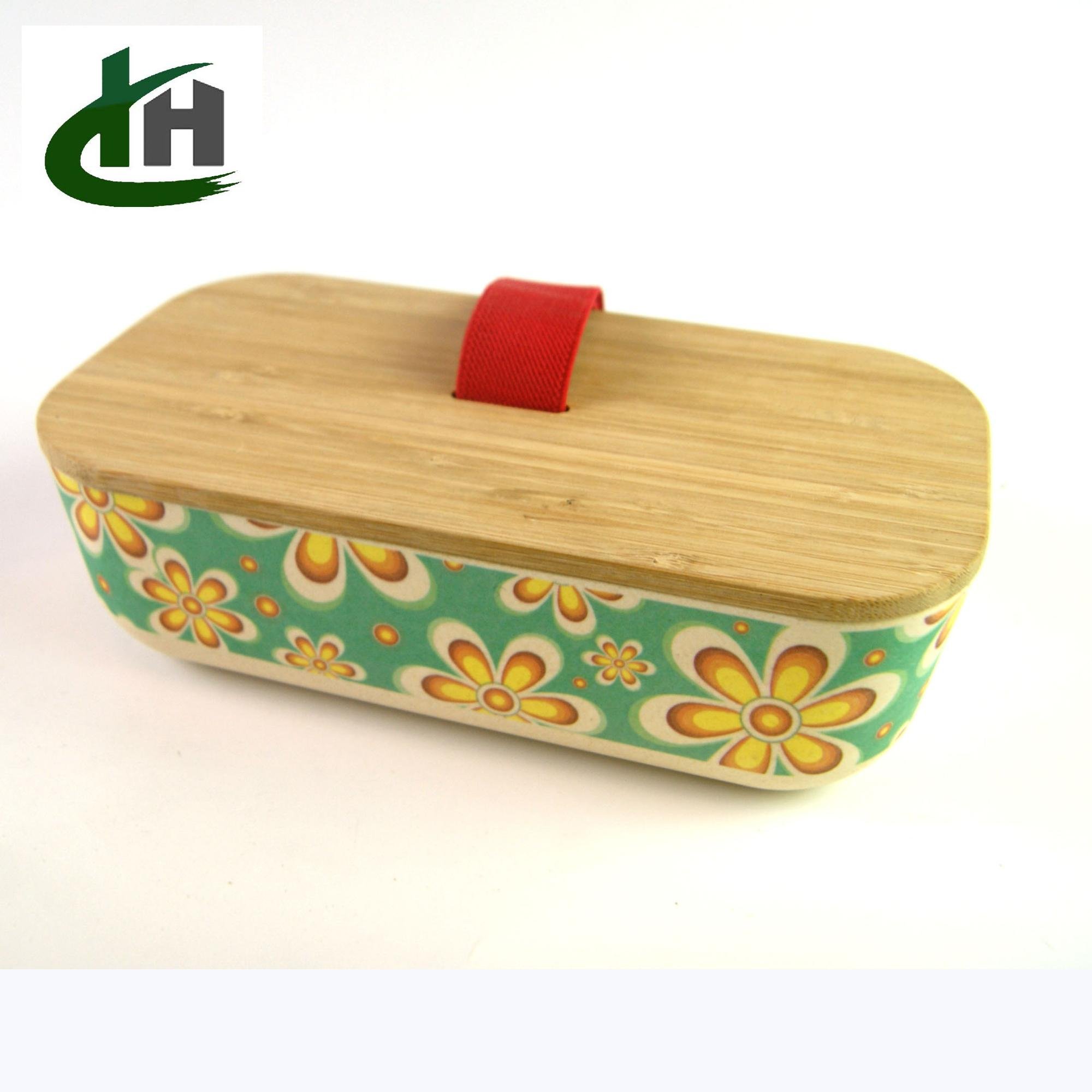 2020 new style bamboo fiber lid water proof food container, storage box,lunchbox