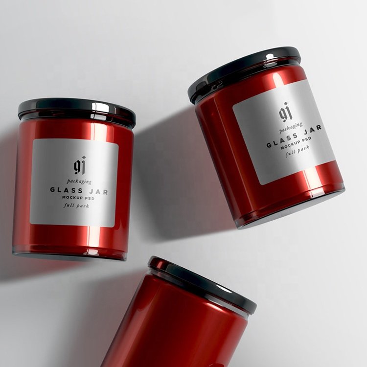 High quality and low price round glass jars and lids with multi-purpose top selling products 2024 empty food storage jar