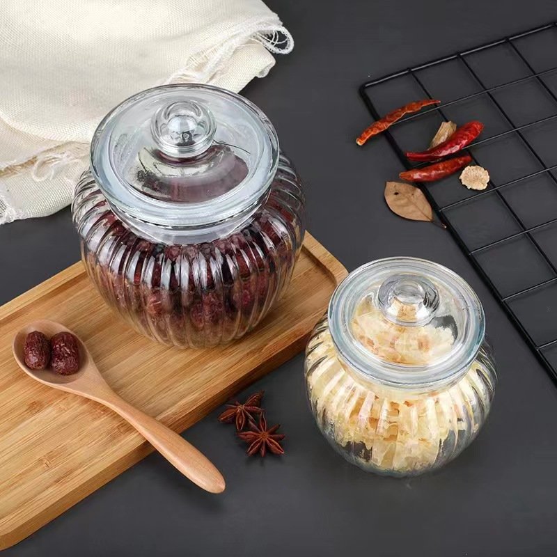 Household mason jar sealed jar Pickle storage food container jar