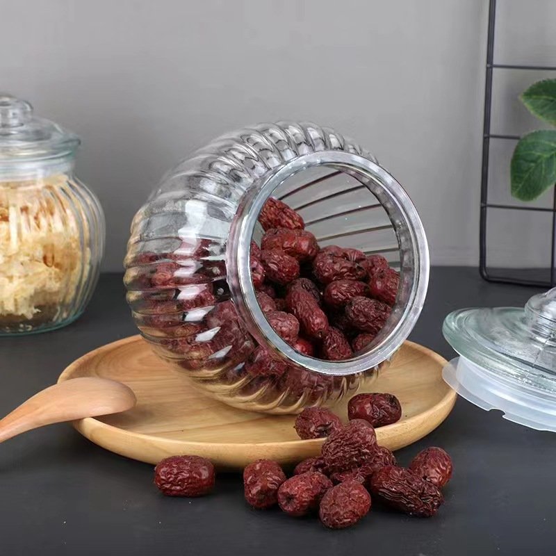 Household mason jar sealed jar Pickle storage food container jar