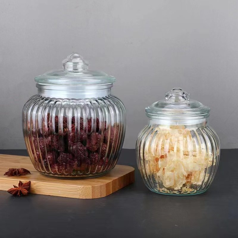 Household mason jar sealed jar Pickle storage food container jar