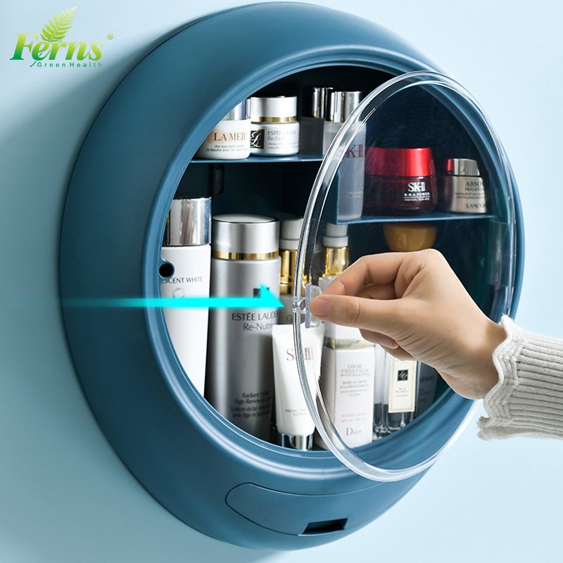 Bathroom storage Multifunction Wall Mounted cosmetic plastic Storage Box