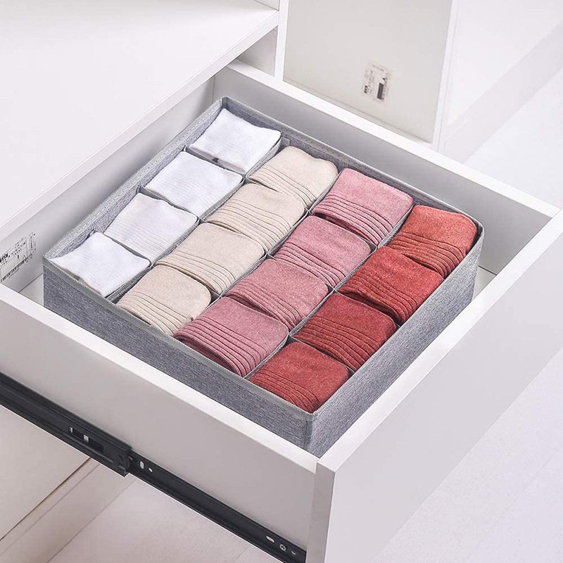 Underwear underwear sock split arrangement uncovered storage box foldable drawer storage box