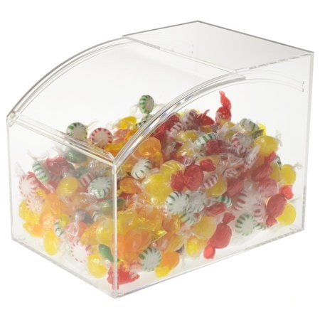 Plexiglass clear acrylic food candy storage box / case / cube