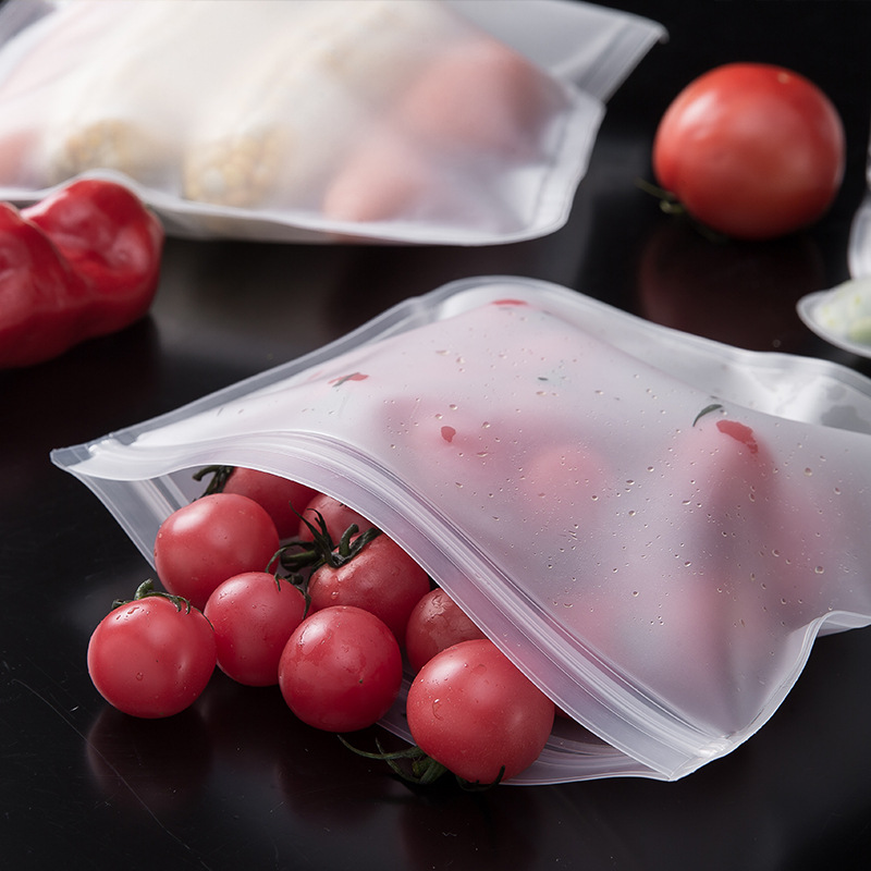 hot selling eco friendly products 2023 Zip Leakproof Container Food Fresh Wrap reusable ziplock silicone PEVA food storage bag