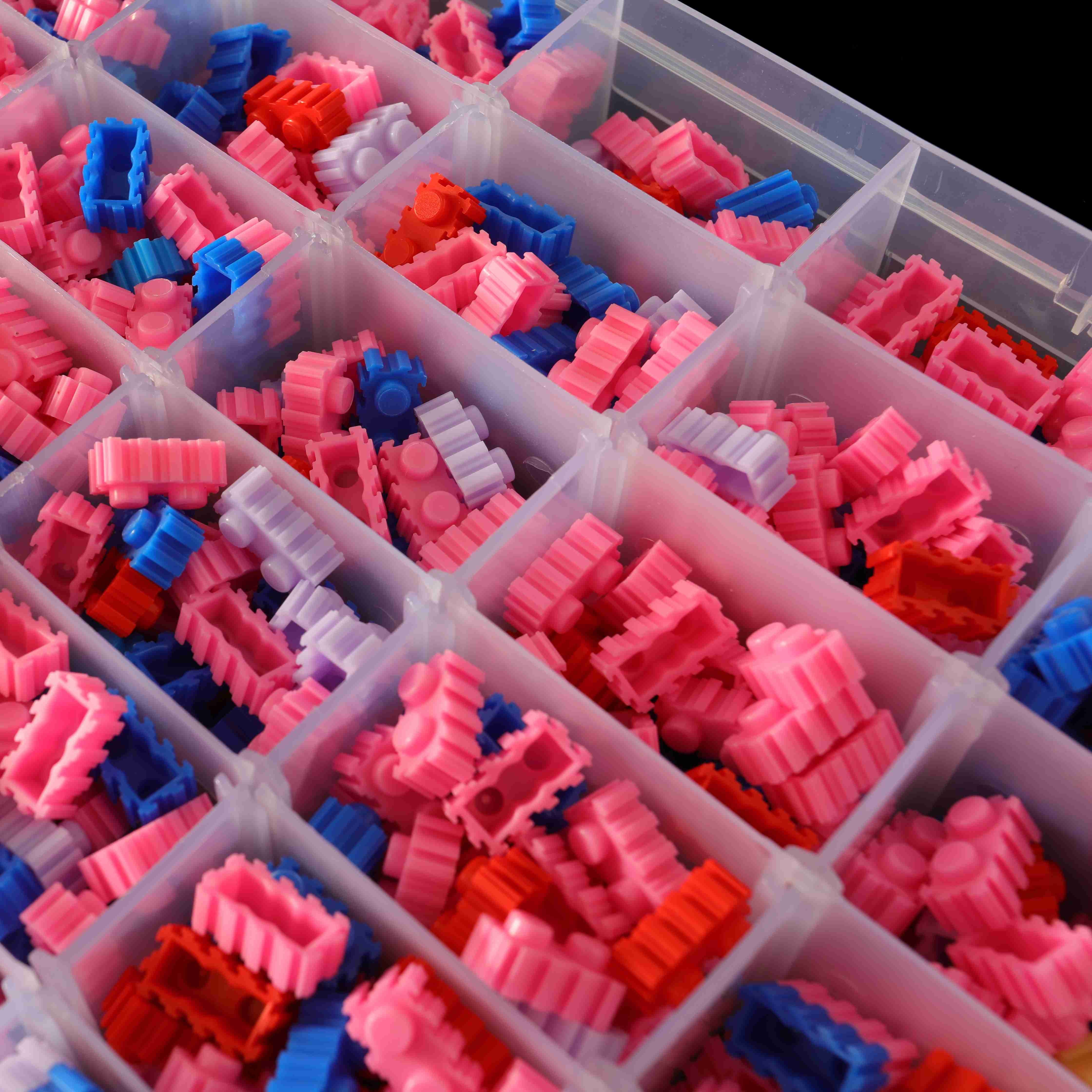 6 Grids Adjustable Transparent Plastic Storage For Small Component Jewelry Tool Box Bead Pills Organizer Nail Art Tip