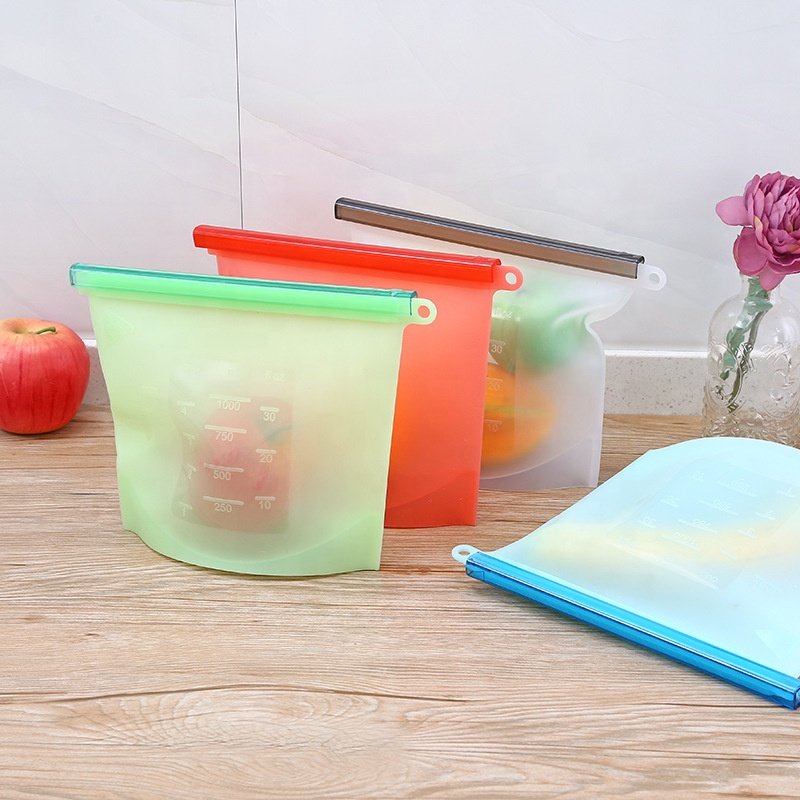 A2535 Silica gel plastic bag vacuum sealed bag food storage bag refrigerator food 1000ML