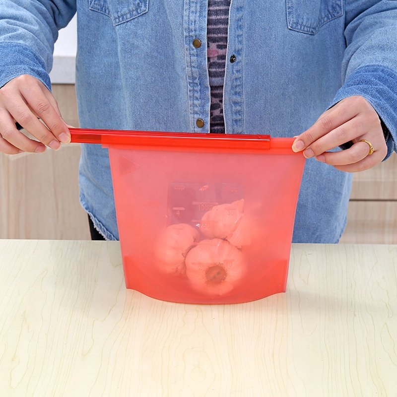 A2535 Silica gel plastic bag vacuum sealed bag food storage bag refrigerator food 1000ML