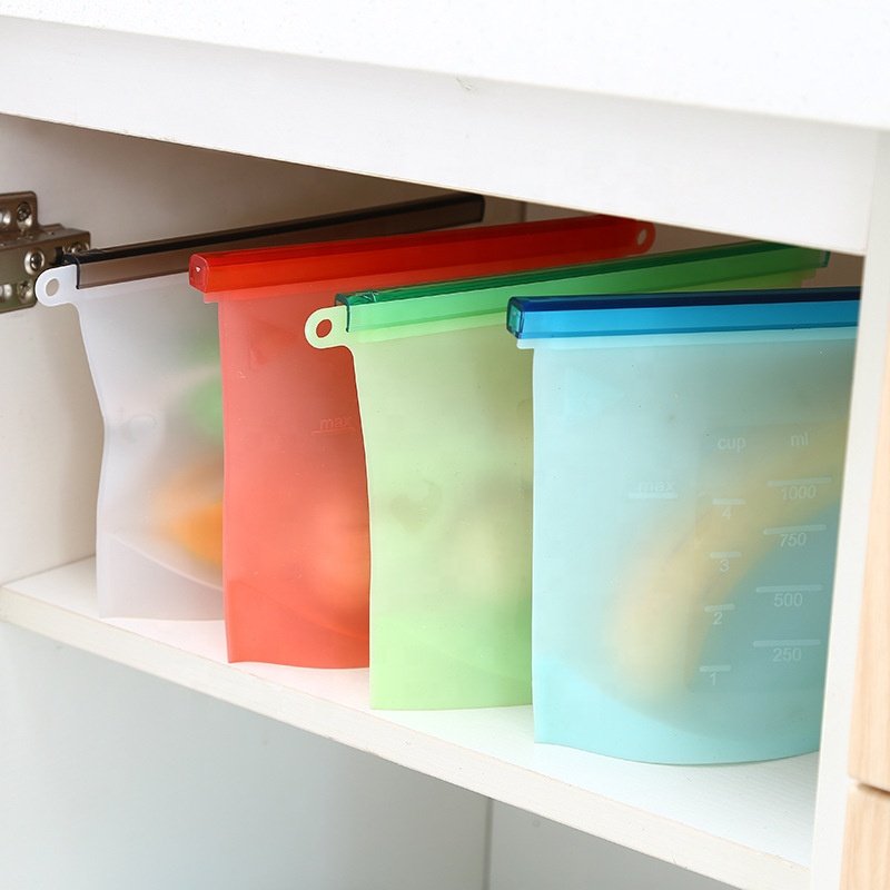 A2535 Silica gel plastic bag vacuum sealed bag food storage bag refrigerator food 1000ML