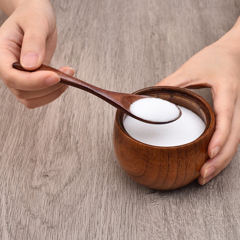 Kitchen Food Storage Wooden Spice Box Seasoning Jar with Spoon for Hot Pot Seasoning Set