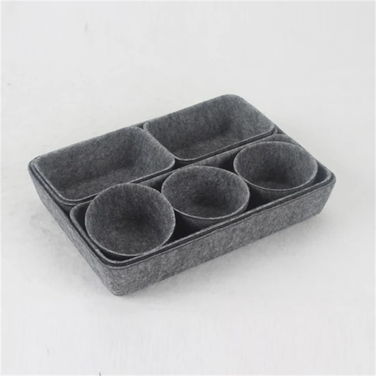 Multi-functional Felt Storage Box 8 PCS environmental protection Storage Box Fashion Felt Storage Basket