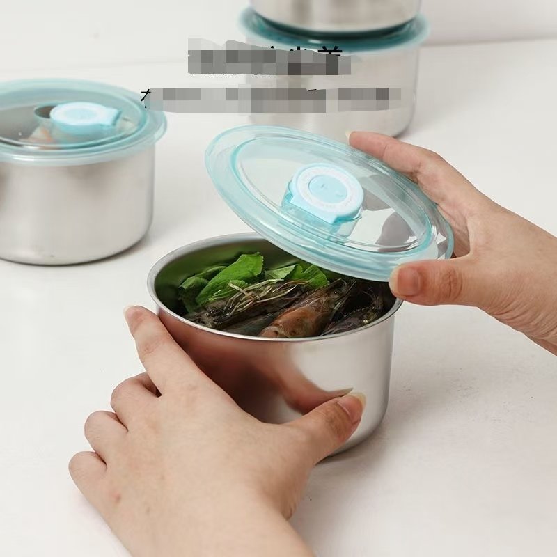 Kitchen Items Stainless Steel Food Storage Container Fresh Keeping Crisper Box Insulated Microwave Sealing Home Office Organizer