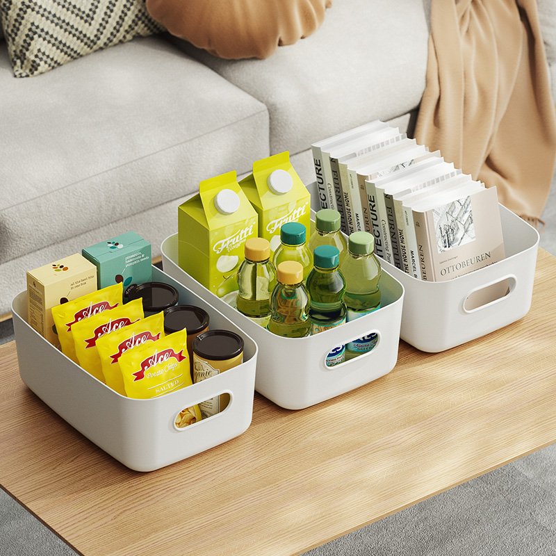 Household Desktop Storage Basket Cosmetics Toys and Miscellaneous Items Sorting Box Snack Storage Box Kitchen Storage Box