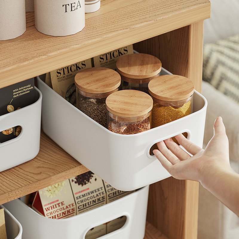 Household Desktop Storage Basket Cosmetics Toys and Miscellaneous Items Sorting Box Snack Storage Box Kitchen Storage Box