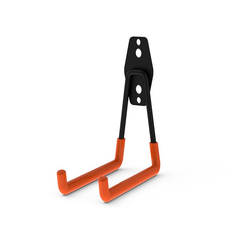 Garage Orange Heavy Duty Hook Garden Storage Tool Hook Set Garden Wall Mount Hanger Metal Bicycle Rack Ladders Bulk Items