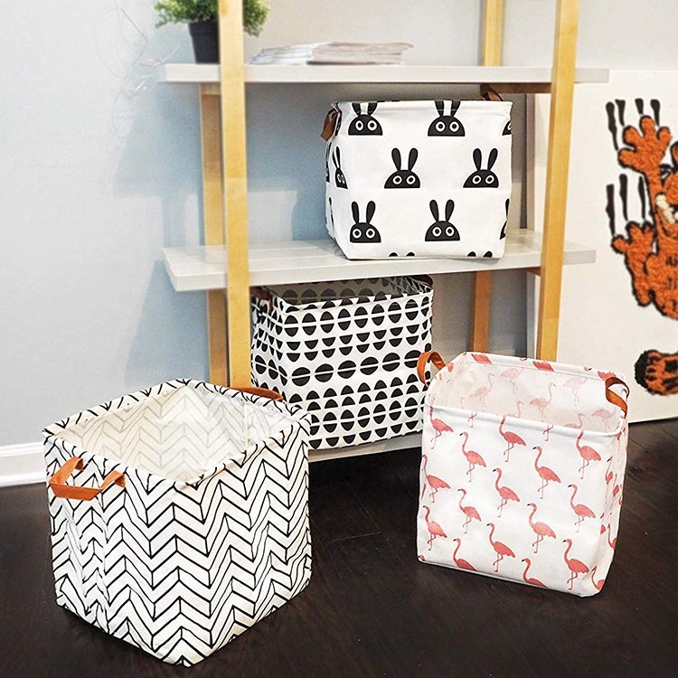 Eco-Friendly Foldable Bathroom Storage Baskets Drawer Clothing Storage Box Lids Innovative Folding Technique Efficient Packing