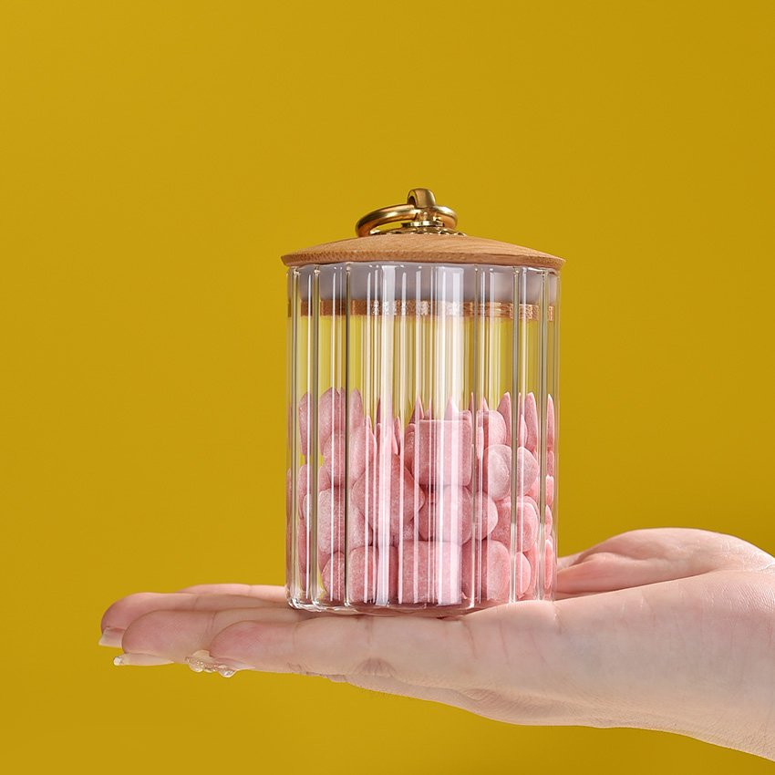 Hot Sale Jar Custom Borosilicate Glass Food Storage Small Glass Spice Jars with Silicone Seal Lids