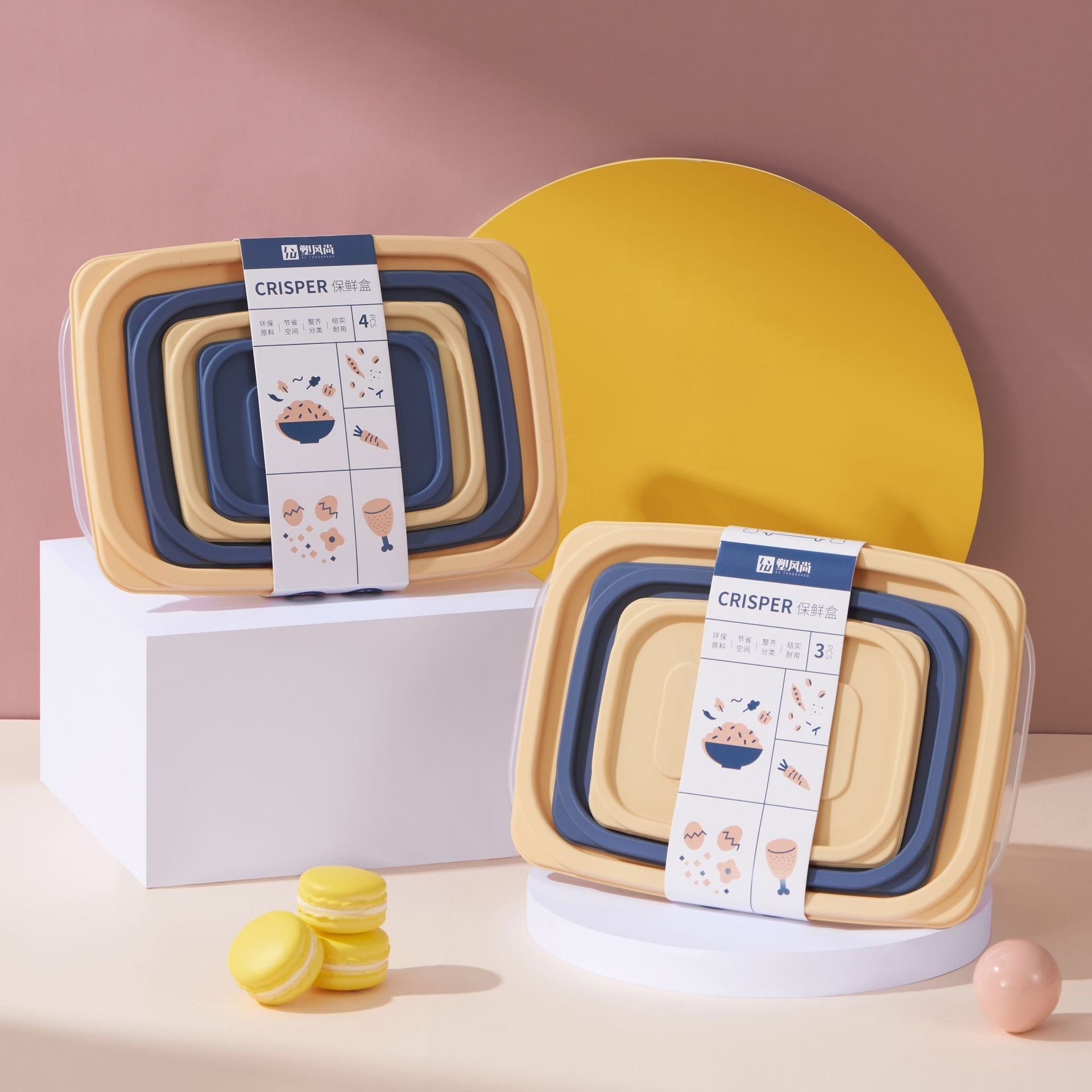 High Quality Large Capacity Plastic Meal Box Lunch Boxes with Cover Multi-Function Food Storage Containers