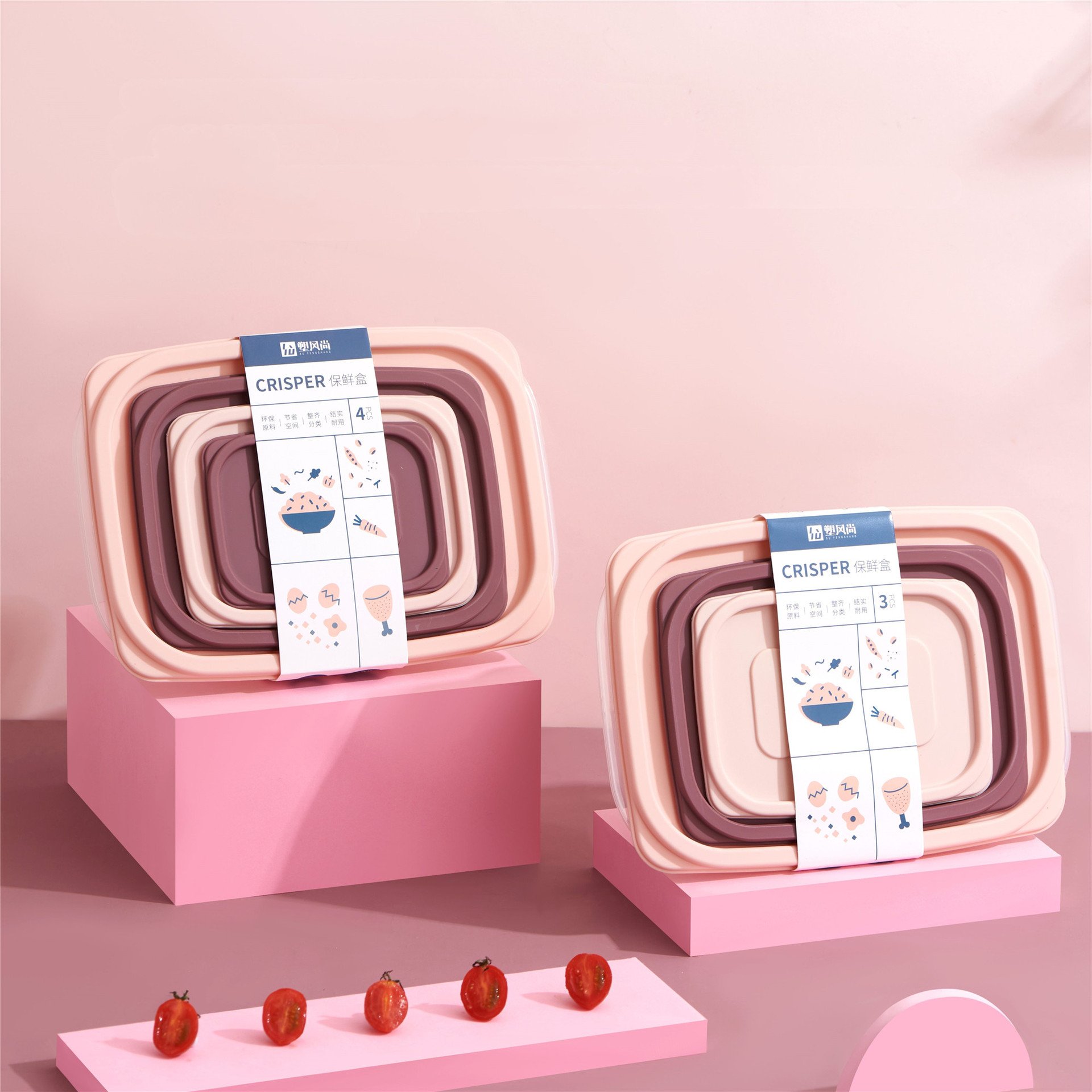 High Quality Large Capacity Plastic Meal Box Lunch Boxes with Cover Multi-Function Food Storage Containers