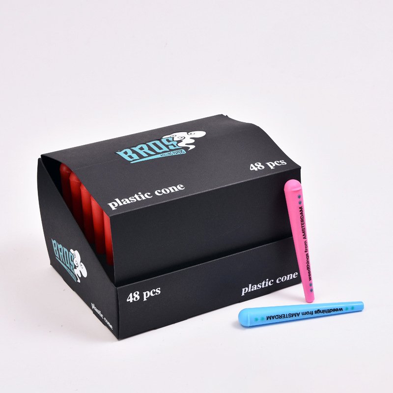 Hot sale Custom logo 118mm Pink Plastic Tube Air tight Smell Proof Storage Container Rolling Tube