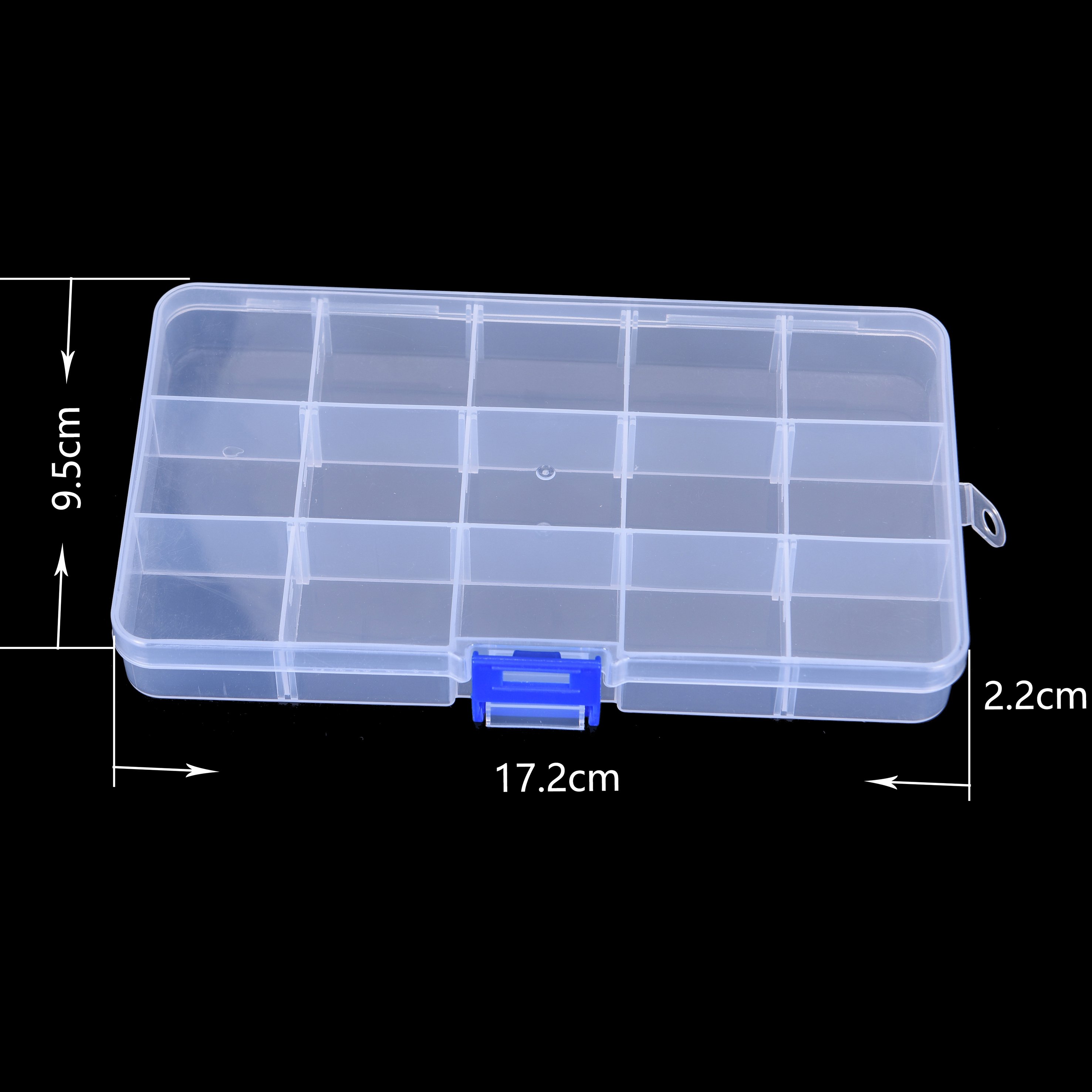 Low price 18 24 36 Grids Keyway Hardware Box With Dividers tool Parts Case plastic Storage Box